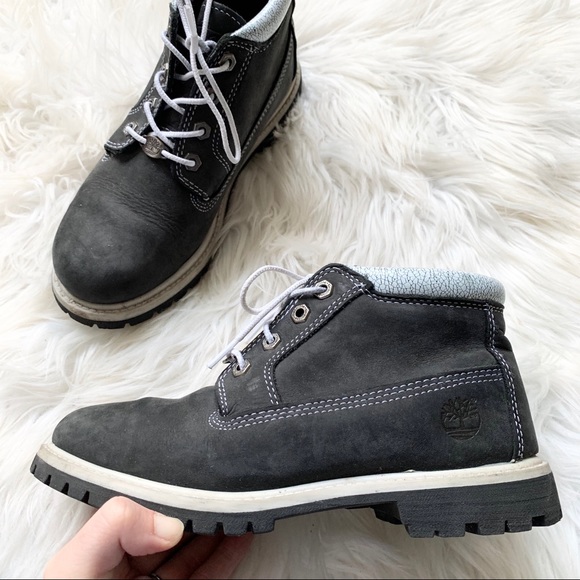 dark grey chukka boots